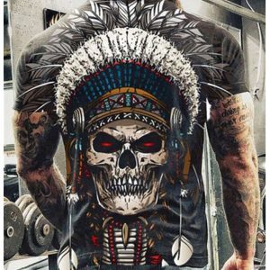 T-Shirt Tete De Mort Indien