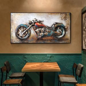 Tableau Moto Vintage